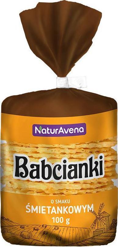 NaturaVena Wafelki bez tłuszczu i bez barwników śmietankowe 100 g 1
