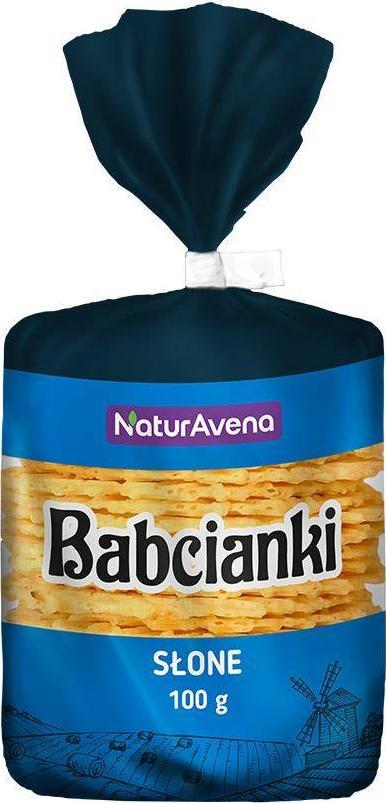 NaturaVena Wafelki bez tłuszczu i bez barwników owsiane słone 100 g 1
