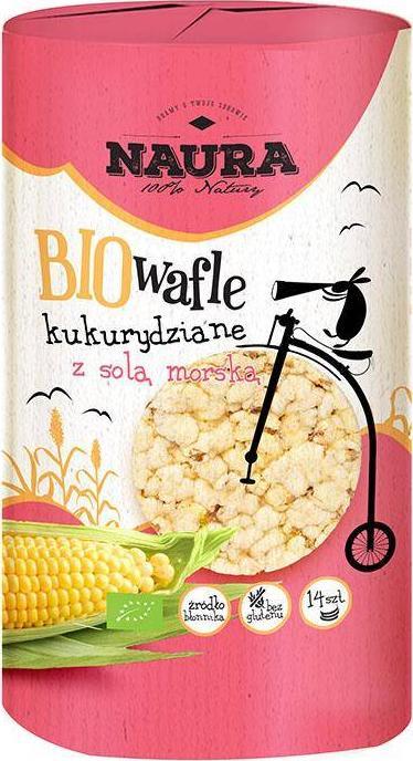 Naura Wafle kukurydziane z solą BIO 100 g 1