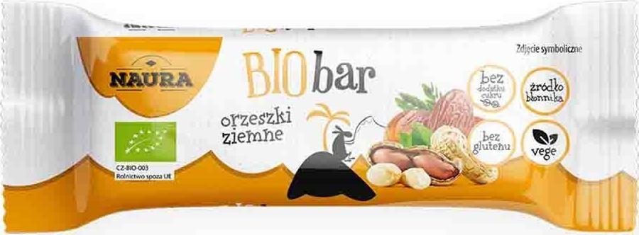 Naura Baton Orzeszki ziemne BIO 35 g 1