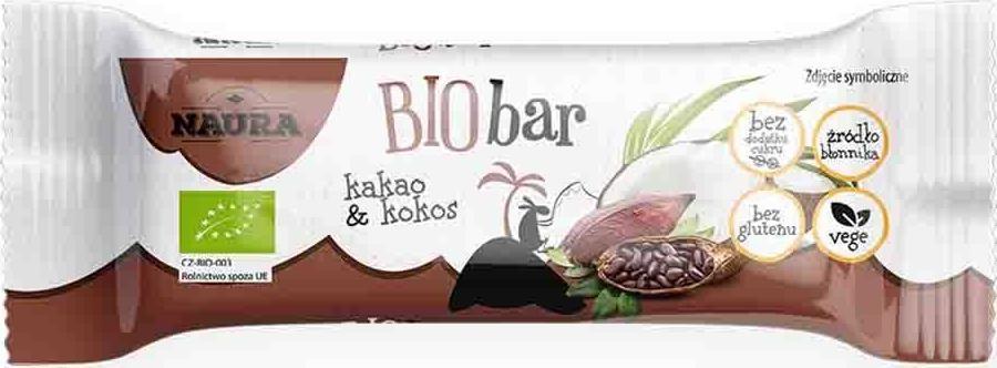 Naura Baton Kakao & Kokos BIO 35 g 1