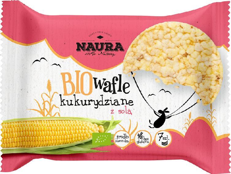 Naura Wafle kukurydziane z solą BIO 35 g 1