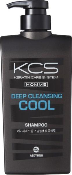 KCS KCS_Keratin Care System Homme Deep Cleansing Cool szampon dla mężczyzn do każdego rodzaju włosów 550ml 1