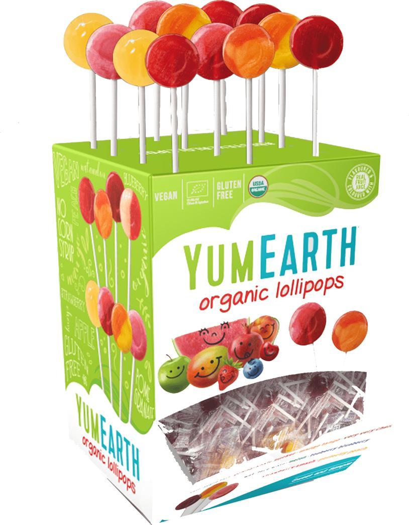 YumEarth Lizaki owocowe z wit. C granat, arbuz, mango BIO 1