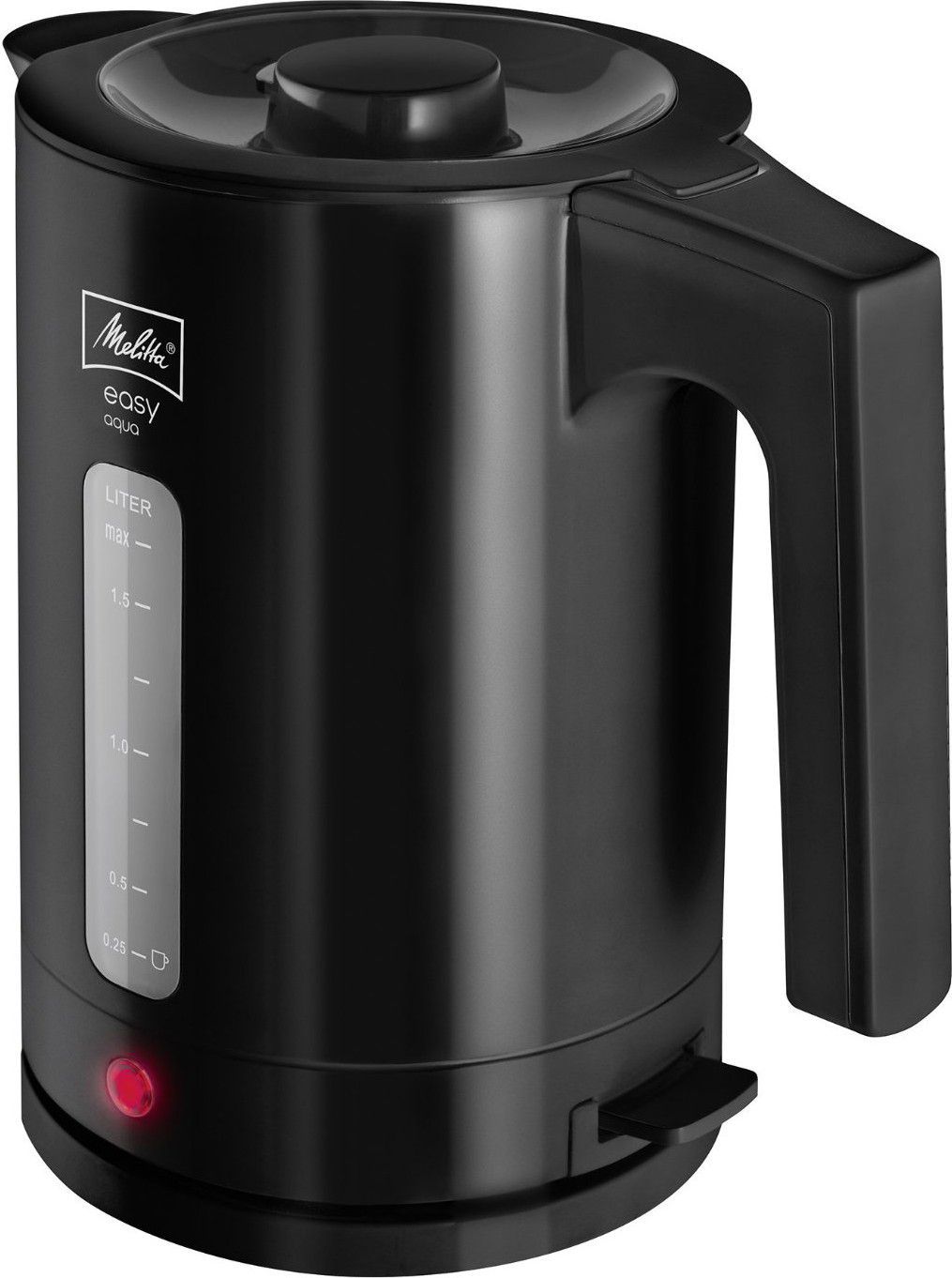 Bouilloire électrique Melitta Easy Top Aqua 1,7L - 2400W Noir/Acier - Rapide Et Pratique - 7