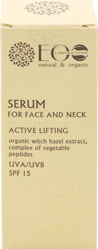 Eco Laboratorie Serum do twarzy i szyi liftingujące, peptydowe 30 ml 1