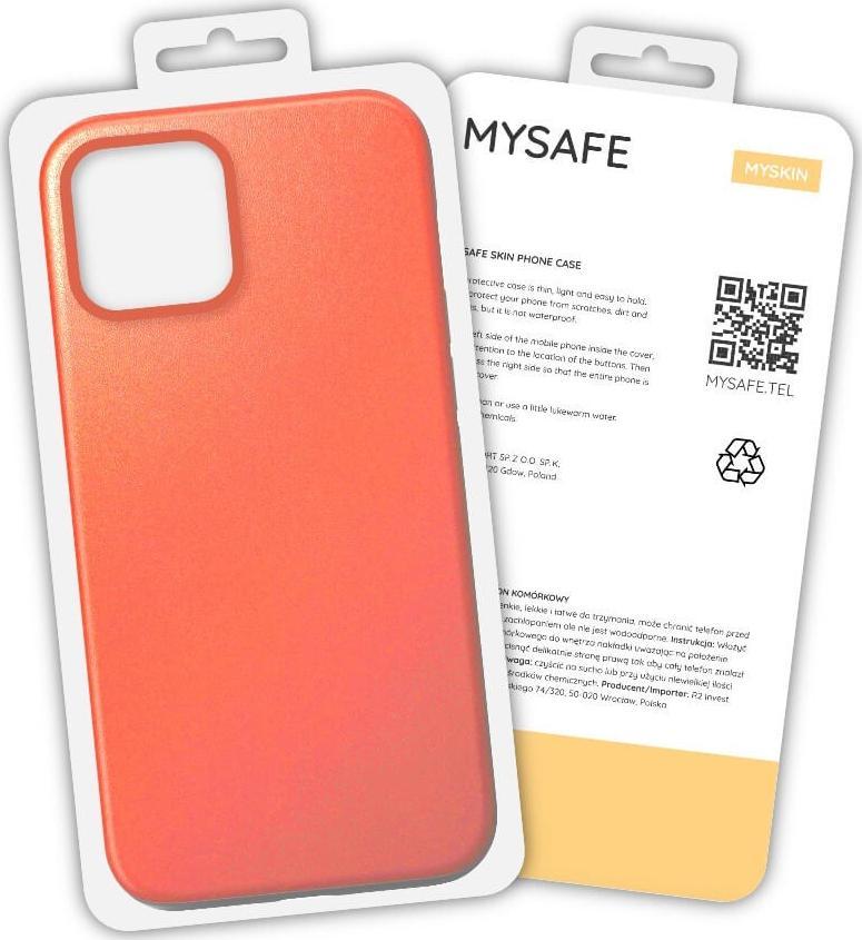 Mysafe MYSAFE ETUI SKIN IPHONE 12 MINI POMARAŃCZOWY PUDEŁKO 1