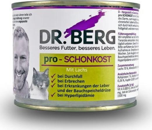 Dr Berg Pro-SCHONKOST dla kotów Trzustka, wątroba, żołądek 190g 1