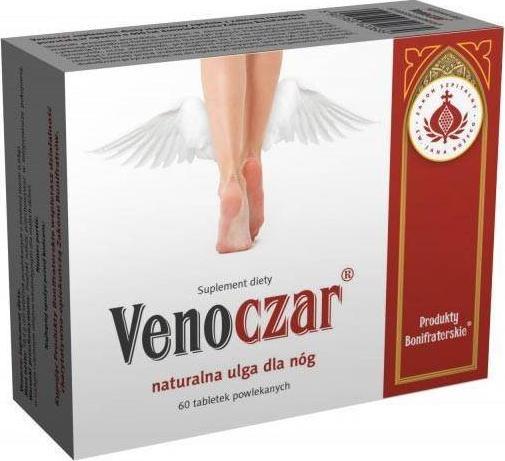 ZAKON SZPITALNY ŚW. JANA BOŻEGO Venoczar naturalna ulga dla nóg 60 tabletek powlekanych Produkty Bonifraterskie 1