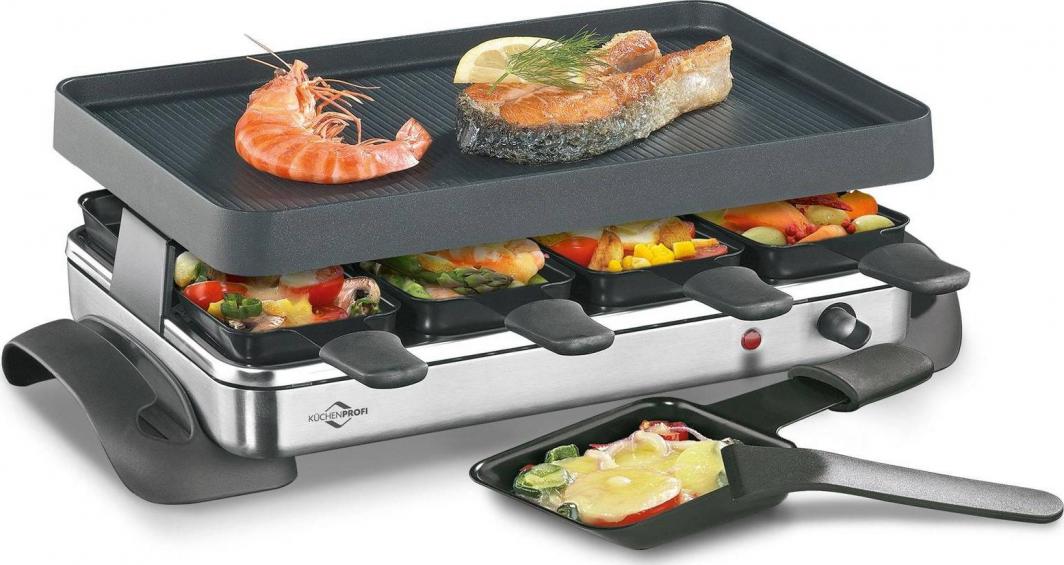 Grill elektryczny Kuchenprofi raclette / grill stołowy, dla 8 osób, 47 x 24,5 x 13,5 cm 1