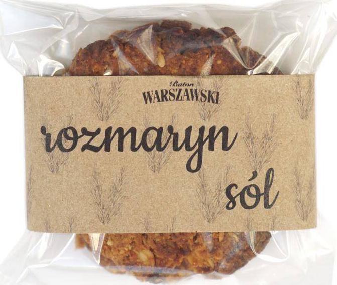 BATON WARSZAWSKI CIASTKO WARSZAWSKIE Rozmaryn i sól 60g 1