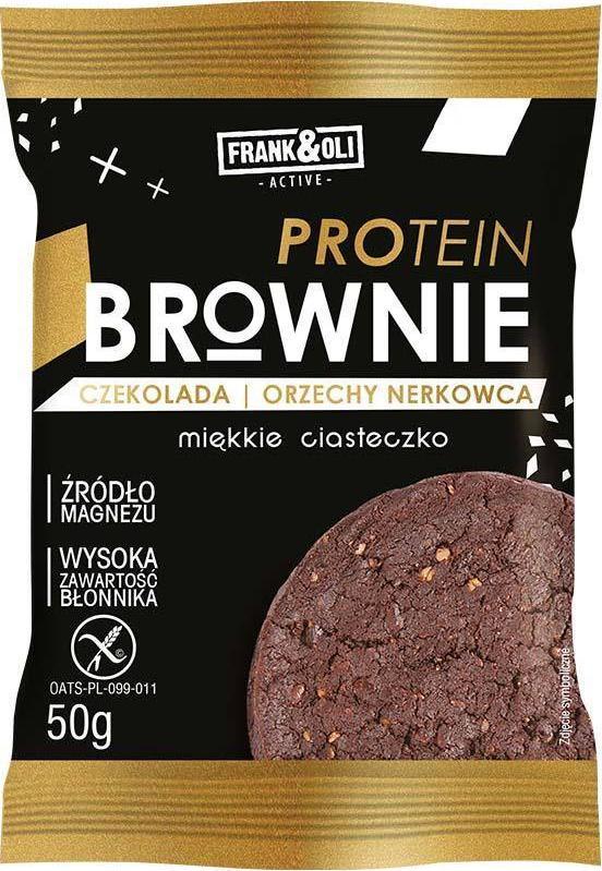 Frank&Oli Ciasteczko Brownie Czekolada i orzechy nerkowca 50 g 1