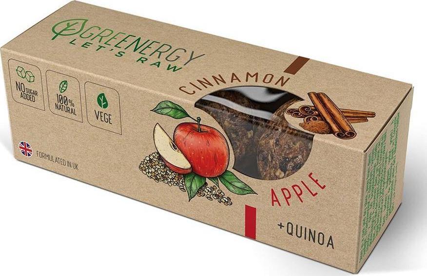 Greenergy Kulki Raw Jabłko-Cynamon Greenergy, 48g 1