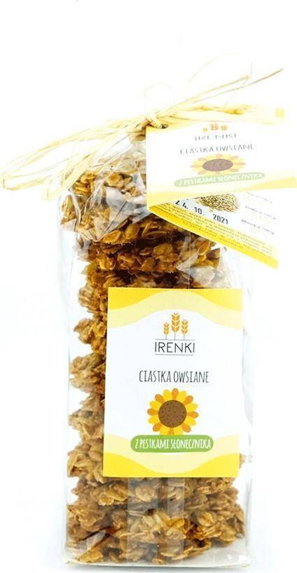 IRENKI Ciastka owsiane z pestkami słonecznika Irenki, 175g 1