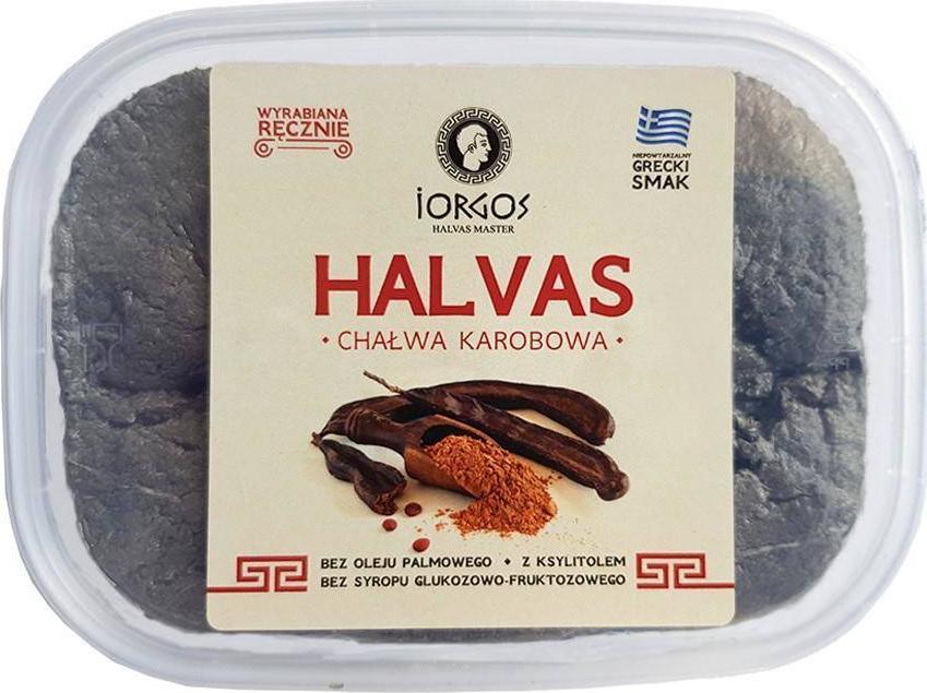 Iogros Chałwa karobowa z ksylitolem Iorgos, 250g 1