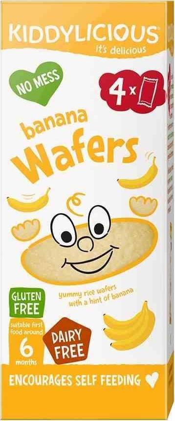 Kiddylicious Miniwafelki - banan Kiddylicious, 16g 1