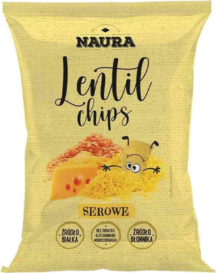 Naura Chrupki z soczewicy Ser Cheddar 70 g 1