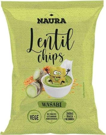 Naura Chrupki z soczewicy Wasabi 70 g 1