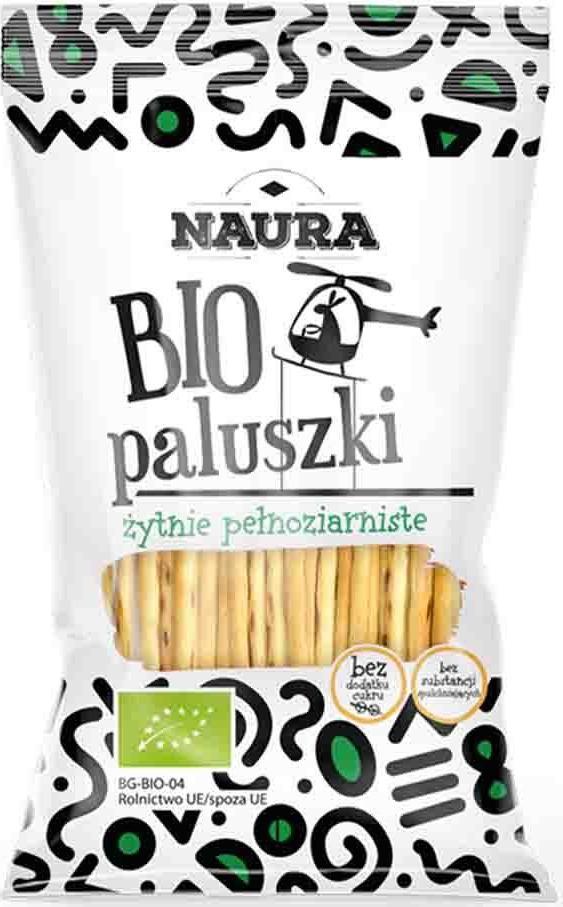 Naura Paluszki żytnie pełnoziarniste BIO 45 g 1