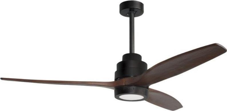 Lampa wisząca Luces Exclusivas LAMPA sufitowa LE42552 Luces Exclusivas metalowa OPRAWA lampowentylator LED 12W 3000K plafoniera wiatrak czarny brązowy 1