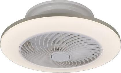Lampa wisząca Rabalux LAMPA sufitowa DALFON 6710 Rabalux metalowa OPRAWA okrągła LED 36W 3000K - 6000K plafoniera wiatrak wentylator biały 1