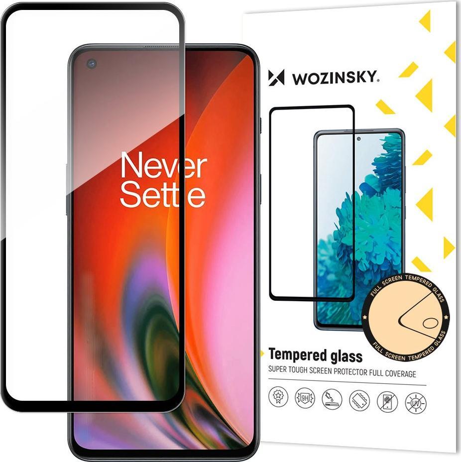Wozinsky Wozinsky super wytrzymałe szkło hartowane Full Glue na cały ekran z ramką Case Friendly OnePlus Nord 2 5G czarny 1