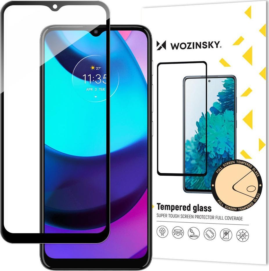 Wozinsky Wozinsky super wytrzymałe szkło hartowane Full Glue na cały ekran z ramką Case Friendly Motorola Moto E20 czarny 1