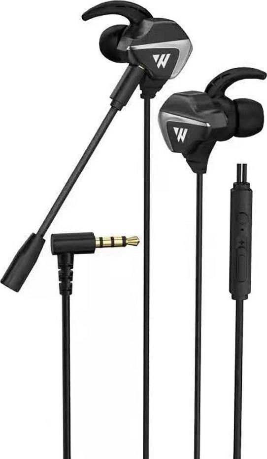 Słuchawki Partner Tele.com Douszne Słuchawki Gamingowe 3D Stereo Sound z Odłączanym Mikrofonem Wintory M31 Czarne 1