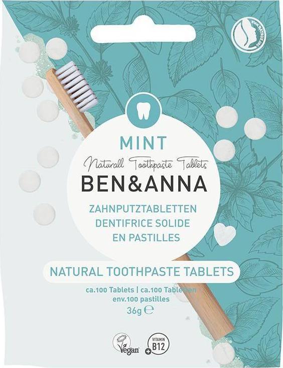 Ben&Anna BEN&amp;ANNA_Natural Toothpaste Tablets naturalne tabletki do mycia zębów bez fluoru 36g 1