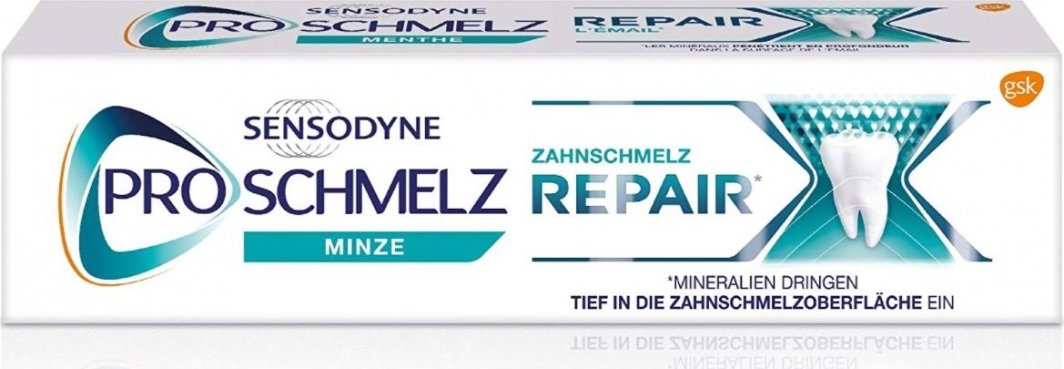 Sensodyne (DE) Sensodyne, Pro Schmelz, Pasta do zębów z fluorem naprawia szkliwo zębów, 75 ml (PRODUKT Z NIEMIEC) 1