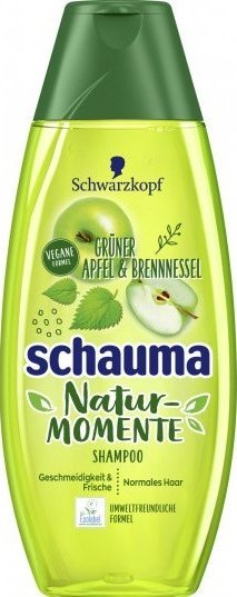 Schauma (DE) Schwarzkopf Schauma Nature Moments, szampon zielone jabłko i pokrzywa, 400 ml (PRODUKT Z NIEMIEC) 1