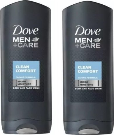 Dove  (DE) Dove Men, Clean Comfort, Żel pod prysznic, 2 x 250 ml (PRODUKT Z NIEMIEC) 1