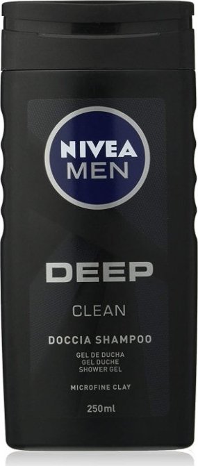 Nivea (DE) Nivea Men, Deep Clean, Żel pod prysznic 3in1, 250 ml (PRODUKT Z NIEMIEC) 1