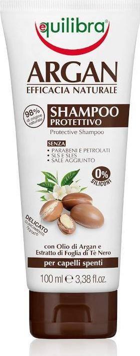 Equilibra Equilibra, Ochronny arganowy szampon do włosów, 100 ml 1