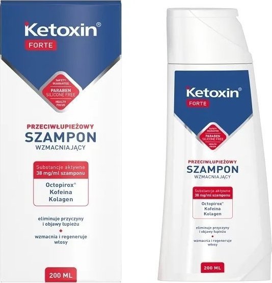 Ketoxin Ketoxin Forte szampon przeciwłupieżowy 200ml - Długi termin ważności! 1