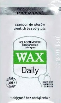 Wax Wax Angielski Pilomax, Szampon włosy cienkie Daily, 1 saszetka - Długi termin ważności! 1