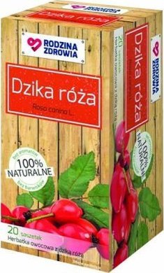 Silesian Pharma Rodzina Zdrowia Herbatka Dzika Róża zioła do zaparzenia 20 saszetek - Długi termin ważności! 1