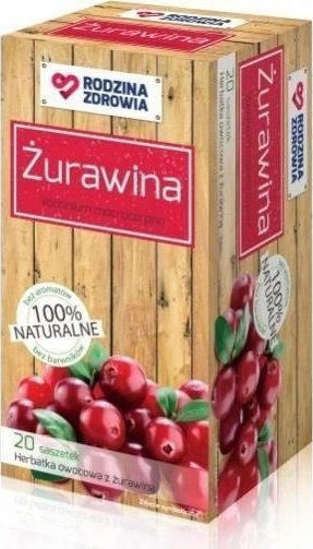 Silesian Pharma Rodzina Zdrowia Herbatka Żurawina zioła do zaparzenia 20 saszetek - Długi termin ważności! 1