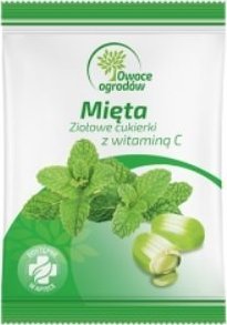 Silesian Pharma Owoce Ogrodów, Ziołowe cukierki, mięta, 60g - Długi termin ważności! 1