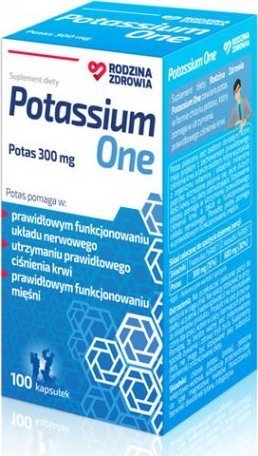 Silesian Pharma Rodzina Zdrowia Potassium One 100 kapsułek - Długi termin ważności! 1