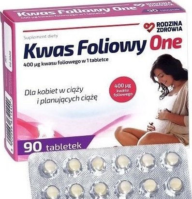 Silesian Pharma Rodzina Zdrowia Kwas Foliowy One 90 tabletek - Długi termin ważności! 1