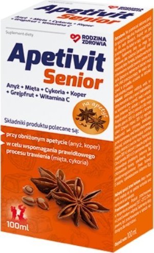Silesian Pharma Rodzina Zdrowia, Apetivit Senior, płyn, 100 ml - Długi termin ważności! 1