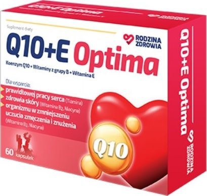 Silesian Pharma Rodzina Zdrowia, Q10 + E Optima, 60 kapsułek - Długi termin ważności! 1
