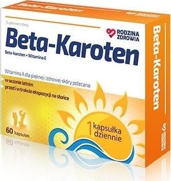 Silesian Pharma Rodzina Zdrowia Beta-Karoten 60 kapsułek - Długi termin ważności! 1