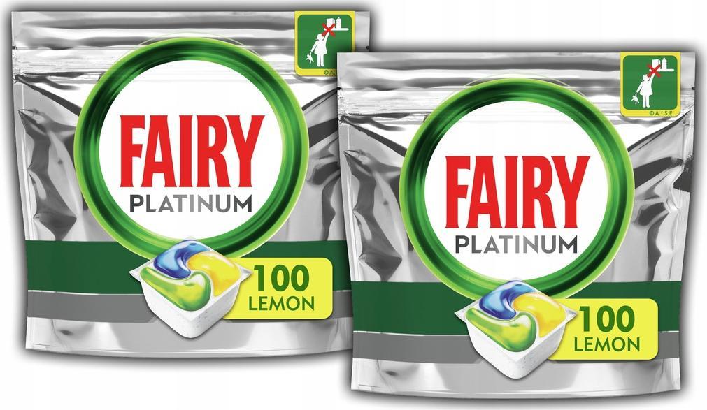 Fairy Kapsułki Do Zmywarki Fairy Platinum Yellow 200szt. 1