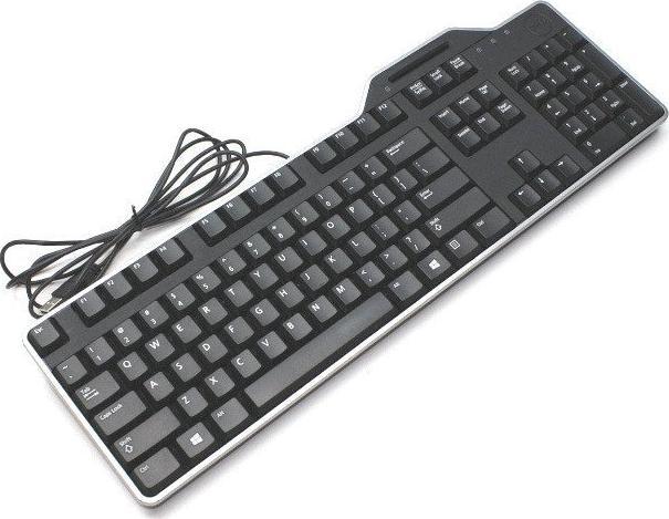 Dell Klawiatura Dell SmartCard KB813 USB QWERTY +Naklejki Bez Nóżek 1