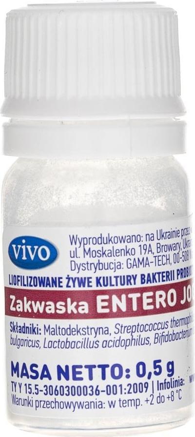 Vivo Vivo Zakwaska Entero do jogurtu - 1 fiolka po 0,5 g 1