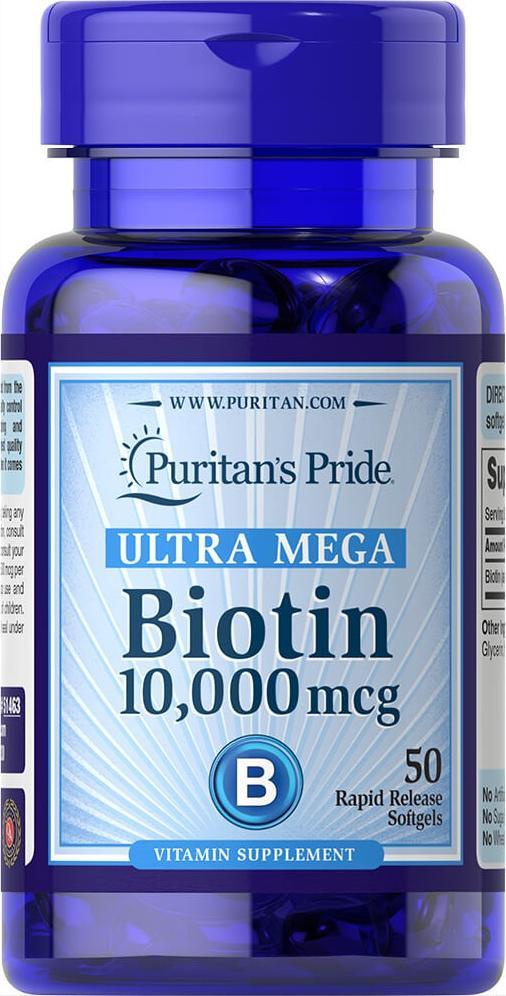 Puritans Pride Puritans Pride Biotyna 10000 mcg - 50 kapsułek 1