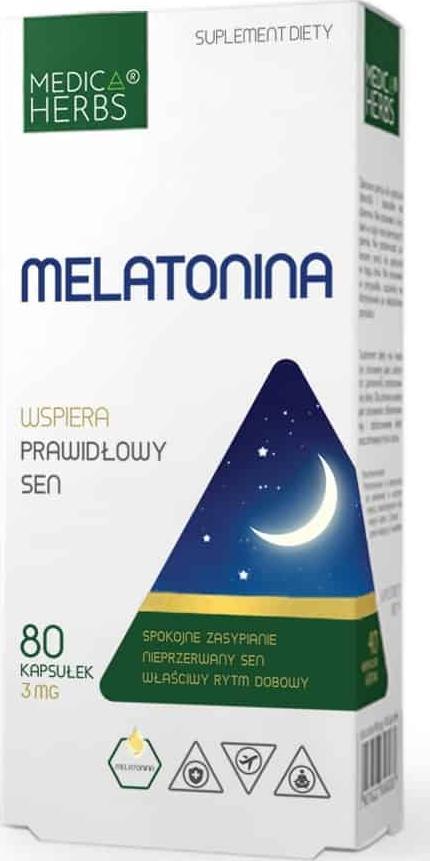 Medica Herbs Medica Herbs Melatonina 3 mg - 80 kapsułek 1