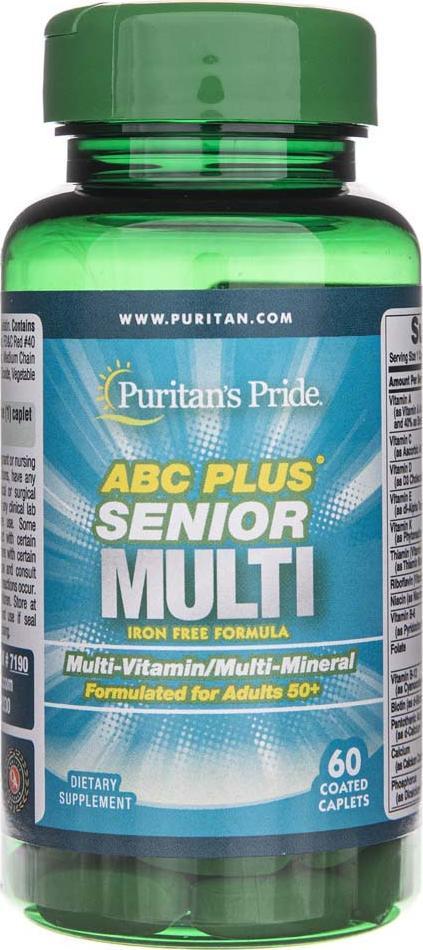 Puritans Pride Puritan's Pride ABC Plus Senior Multiwitamina dla seniorów - 60 tabletek 1